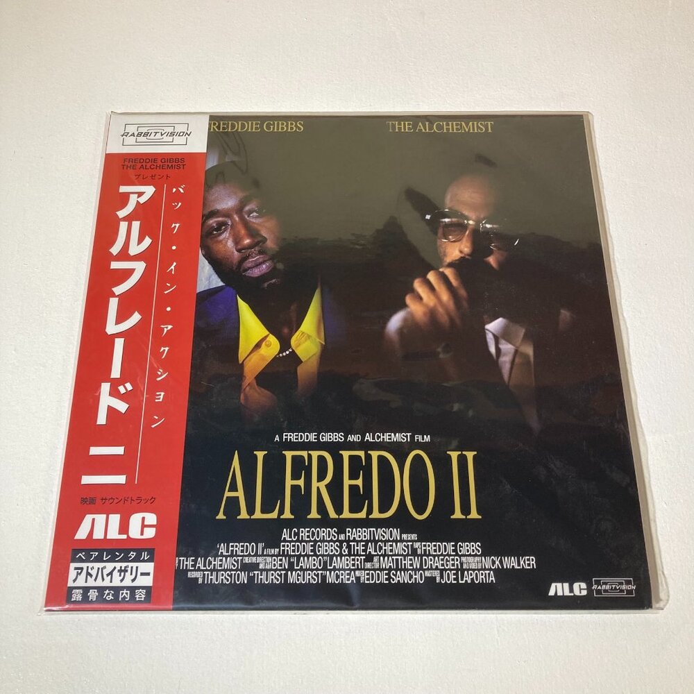 Freddie Gibbs & The Alchemist Alfredo 2 OBI STRIP 'Laser Disc Cover' Vinyl 2LP